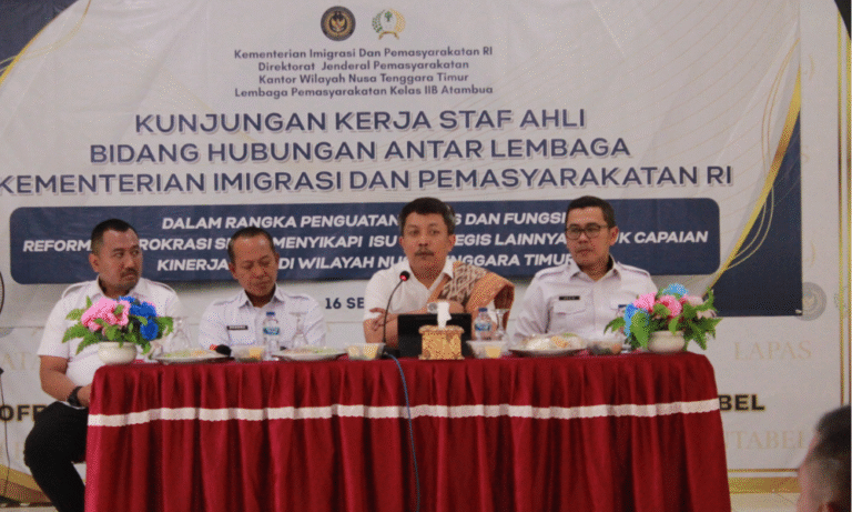 Kunker Staf Ahli Bidang Hubungan Antar Lembaga Kemenimipas