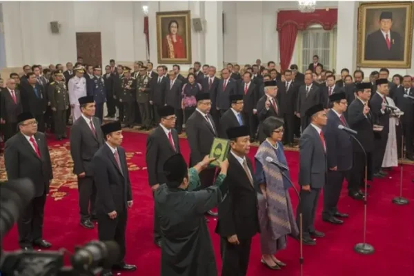 Pelantikan Menteri dan Wamen Kemenimipas